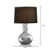 Fabric Tapered Table Lamp Modern Single Living Room Nightstand Lighting with Gourd Shaped Base Black Clearhalo 'Lamps' 'Table Lamps' Lighting' 2247380