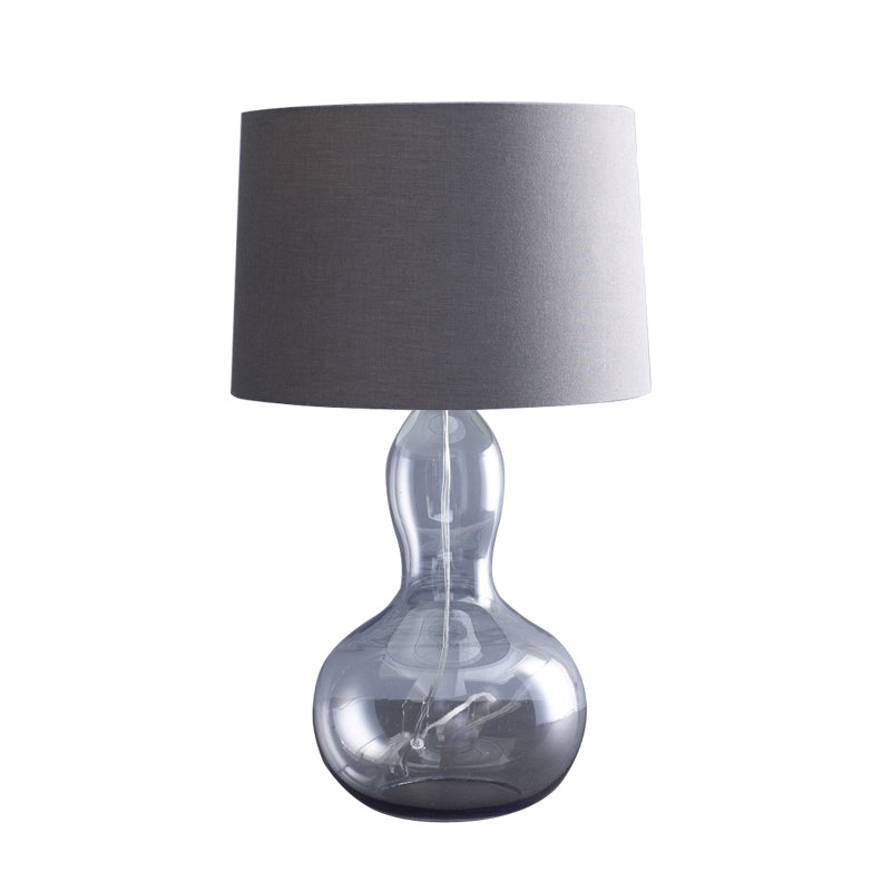 Fabric Tapered Table Lamp Modern Single Living Room Nightstand Lighting with Gourd Shaped Base Clearhalo 'Lamps' 'Table Lamps' Lighting' 2247381
