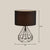 Diamond Cage Base Bedside Table Lamp Metallic 1 Head Minimalist Nightstand Lamp with Drum Fabric Shade Black Clearhalo 'Lamps' 'Table Lamps' Lighting' 2247401