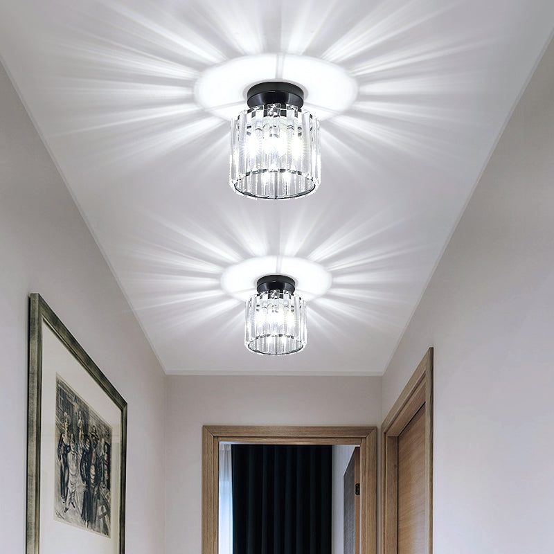 Geometric Flush Ceiling Light Contemporary Crystal Prism LED Flush Mount Lighting Fixture Clearhalo 'Ceiling Lights' 'Close To Ceiling Lights' 'Close to ceiling' 'Flush mount' Lighting' 2247440