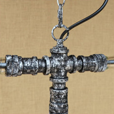 Blue/Clear Bottle Shade Chandelier Lamp Antique Style Glass 3-Light Restaurant Pendant Lamp Clearhalo 'Ceiling Lights' 'Chandeliers' 'Clear' 'Close To Ceiling Lights' 'Glass shade' 'Glass' 'Industrial Chandeliers' 'Industrial' 'Middle Century Chandeliers' 'Modern' 'Tiffany' 'Traditional Chandeliers' Lighting' 22475