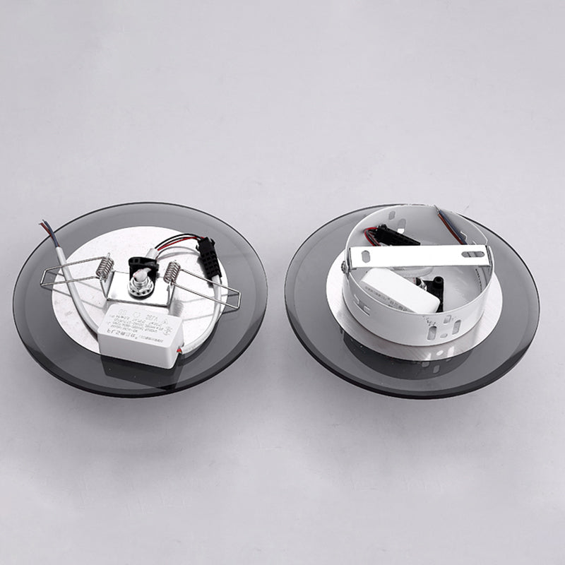 Crystal Round Flush Mount Lighting Minimalist LED Flush Mount Fixture for Corridor Clearhalo 'Ceiling Lights' 'Close To Ceiling Lights' 'Close to ceiling' 'Flush mount' Lighting' 2247559