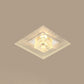 Square Flush Ceiling Light Contemporary Crystal Clear LED Flush Mount Lighting Fixture for Hallway Clearhalo 'Ceiling Lights' 'Close To Ceiling Lights' 'Close to ceiling' 'Flush mount' Lighting' 2247691