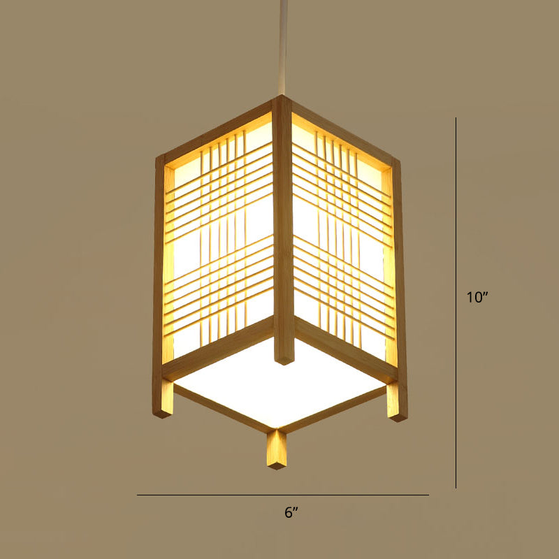 Handwoven Ceiling Light Modern Bamboo Single Restaurant Hanging Pendant Light in Wood Wood A Clearhalo 'Ceiling Lights' 'Pendant Lights' 'Pendants' Lighting' 2247993_e20a4316-68a7-4f5b-8f7d-adc21ee2dc91