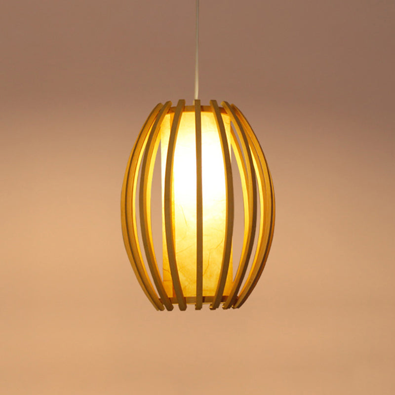 Handwoven Ceiling Light Modern Bamboo Single Restaurant Hanging Pendant Light in Wood Wood L Clearhalo 'Ceiling Lights' 'Pendant Lights' 'Pendants' Lighting' 2248007_c94befb8-025f-4729-ba74-ec2622f75b9e