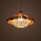 Rattan Shaded Ceiling Light Asian Style 1��Bulb Wood Hanging Lighting Fixture for Restaurant Wood D Clearhalo 'Ceiling Lights' 'Pendant Lights' 'Pendants' Lighting' 2248045_59f046d8-b624-4d77-98c5-8892fcb741dd