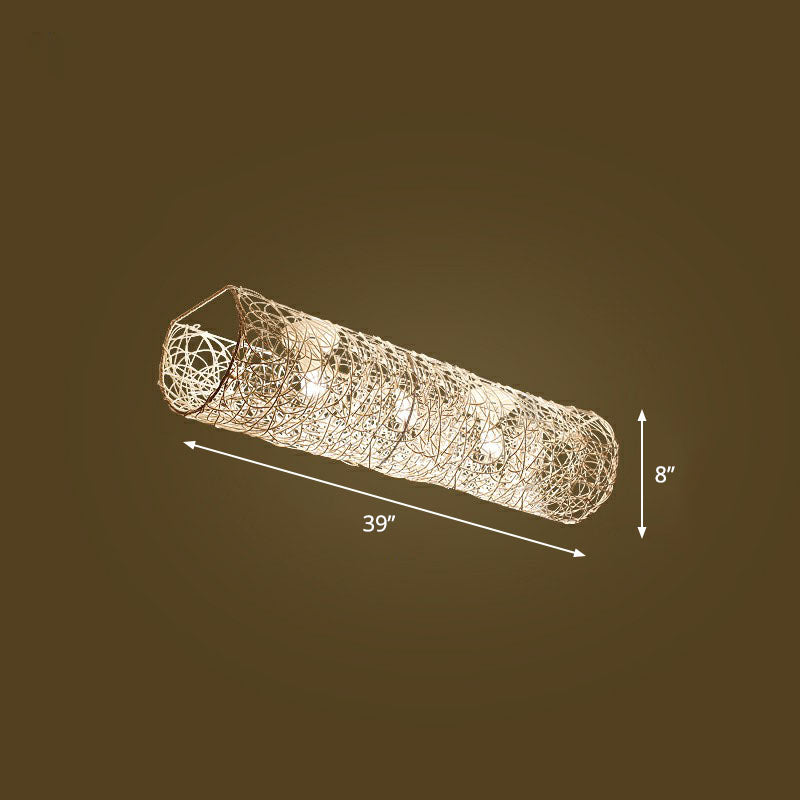 Cylindrical Flush Mount Lighting Simplicity Rattan Restaurant Flush Mount Ceiling Light 3 White Clearhalo 'Ceiling Lights' 'Close To Ceiling Lights' 'Close to ceiling' 'Flush mount' Lighting' 2248374