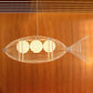 Fish-Shaped Bamboo Chandelier Lighting Minimalist Wood Pendant Light for Corridor Clearhalo 'Ceiling Lights' 'Chandeliers' Lighting' options 2248457