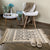 Casual Multicolor Western Rug Cotton Blend Geometric Area Rug Machine Washable Woven Carpet with Tassel for Living Room Silver Gray Clearhalo 'Area Rug' 'Rugs' 'Southwestern' Rug' 2250091
