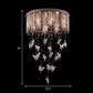 16"/19.5"/23.5" W Silver Round Flush Ceiling Light Modernist 5/8/10 Lights Cascading Glass Crystal Shaded Flushmount Lighting Clearhalo 'Ceiling Lights' 'Modern Pendants' 'Modern' 'Pendant Lights' 'Pendants' Lighting' 225013