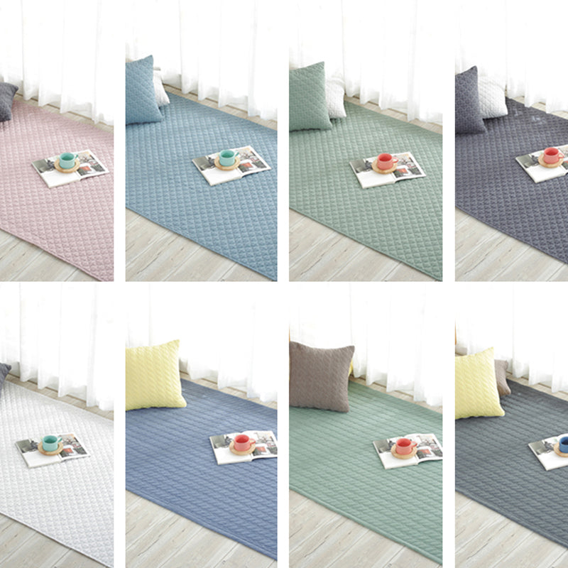 Multi Color Simple Rug Cotton Striped Area Carpet Non-Slip Backing Machine Washable Rug for Bedroom Clearhalo 'Area Rug' 'Modern' 'Rugs' Rug' 2250186
