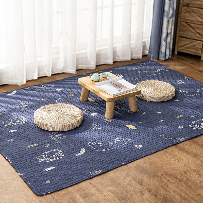 Multi Color Relaxing Rug Cotton Geometric Print Area Rug Non-Slip Backing Machine Washable Rug for Bedroom Clearhalo 'Area Rug' 'Modern' 'Rugs' Rug' 2250223