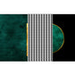 Luxury Living Room Rug Multi-Colored Geometric Print Area Carpet Polyster Non-Slip Machine Washable Rug Dark Army Green Clearhalo 'Area Rug' 'Rug' 2250246
