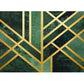 Luxury Living Room Rug Multi-Colored Geometric Print Area Carpet Polyster Non-Slip Machine Washable Rug Army Green Clearhalo 'Area Rug' 'Rug' 2250253