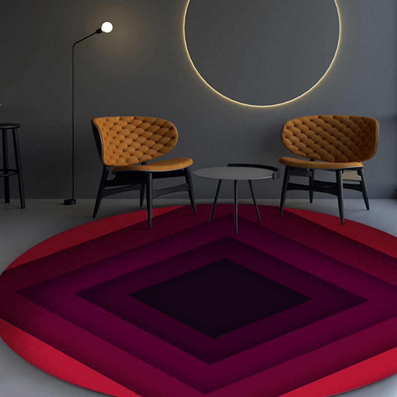 Multi Color Geometric Print Rug Polypropylene Southwestern Area Rug Anti-Slip Backing Washable Carpet for Decor Dark Red Clearhalo 'Area Rug' 'Rug' 2250293
