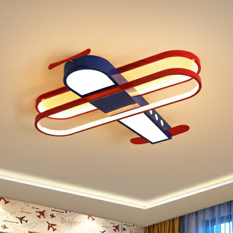 Acrylic Aircraft Flush Ceiling Light Cartoon LED Flush Mount Lighting for Child Room Clearhalo 'Ceiling Lights' 'Close To Ceiling Lights' 'Close to ceiling' 'Flush mount' Lighting' 2252921