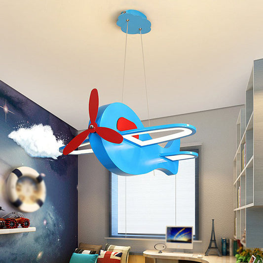 Aircraft Shaped Chandelier Pendant Light Kids Style Acrylic Bedroom LED Ceiling Light Clearhalo 'Ceiling Lights' 'Chandeliers' Lighting' options 2253002