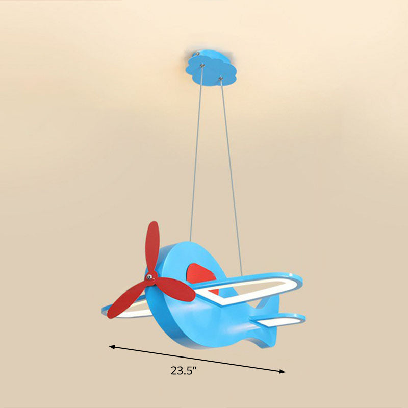 Aircraft Shaped Chandelier Pendant Light Kids Style Acrylic Bedroom LED Ceiling Light Blue 23.5" Third Gear Clearhalo 'Ceiling Lights' 'Chandeliers' Lighting' options 2253010_4bbdaa4e-c2ba-4767-928b-4d7f0a18ed05