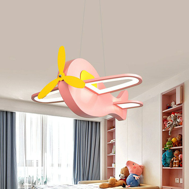Aircraft Shaped Chandelier Pendant Light Kids Style Acrylic Bedroom LED Ceiling Light Clearhalo 'Ceiling Lights' 'Chandeliers' Lighting' options 2253012