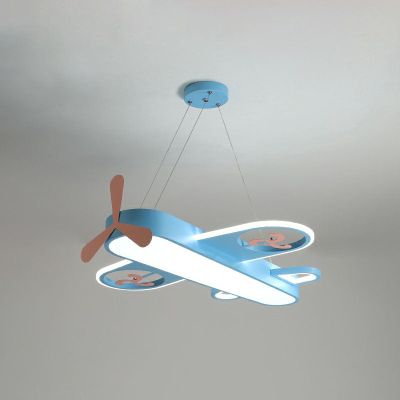 Airplane Shape Child Room Chandelier Lamp Acrylic Contemporary LED Hanging Lighting Clearhalo 'Ceiling Lights' 'Chandeliers' Lighting' options 2253021