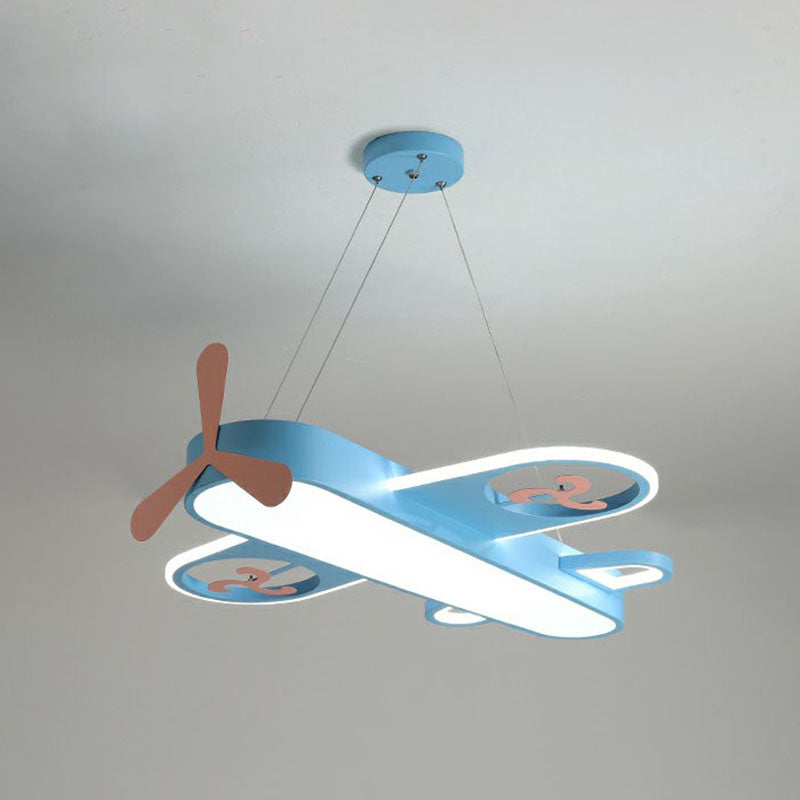 Airplane Shape Child Room Chandelier Lamp Acrylic Contemporary LED Hanging Lighting Clearhalo 'Ceiling Lights' 'Chandeliers' Lighting' options 2253024
