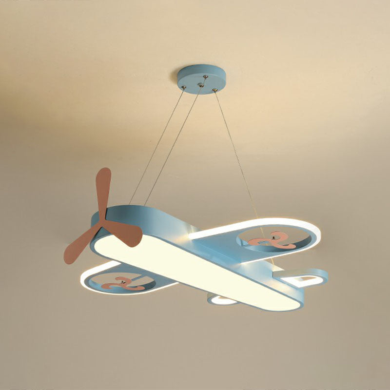 Airplane Shape Child Room Chandelier Lamp Acrylic Contemporary LED Hanging Lighting Clearhalo 'Ceiling Lights' 'Chandeliers' Lighting' options 2253026