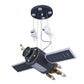Satellite Chandelier Lamp Modern Acrylic Child Room LED Hanging Light with Decorative Astronaut Clearhalo 'Ceiling Lights' 'Chandeliers' Lighting' options 2253108
