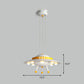 Flying Saucer Child Room Chandelier Pendant Light Acrylic Cartoon LED Ceiling Light White 19.5" White Clearhalo 'Ceiling Lights' 'Chandeliers' Lighting' options 2253146_f40fc778-7383-4594-a13c-e892b512ba1e