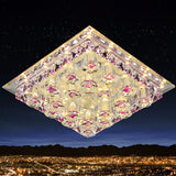 Crystal Block Square Flush Mount Lighting Minimalist LED Flush Mount Fixture for Corridor Clearhalo 'Ceiling Lights' 'Close To Ceiling Lights' 'Close to ceiling' 'Flush mount' Lighting' 2253303