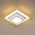Simplicity Mini LED Flush Mount Light Crystal Corridor Flush Mount Ceiling Lighting White White Square Plate Clearhalo 'Ceiling Lights' 'Close To Ceiling Lights' 'Close to ceiling' 'Flush mount' Lighting' 2253333