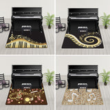 Novelty Home Decoration Rug Multi Color Music Print Area Rug Synthetics Non-Slip Machine Washable Carpet Clearhalo 'Area Rug' 'Rug' 2253681