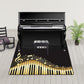 Novelty Home Decoration Rug Multi Color Music Print Area Rug Synthetics Non-Slip Machine Washable Carpet Yellow Clearhalo 'Area Rug' 'Rug' 2253682