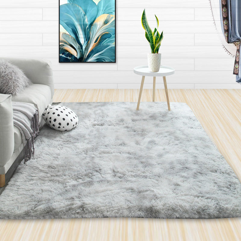 Casual Tie Dye Rug Multicolor Fluffy Carpet Machine Washable Anti-Slip Pet-Friendly Rug for Living Room Light Gray Clearhalo 'Area Rug' 'Casual' 'Rugs' Rug' 2253903