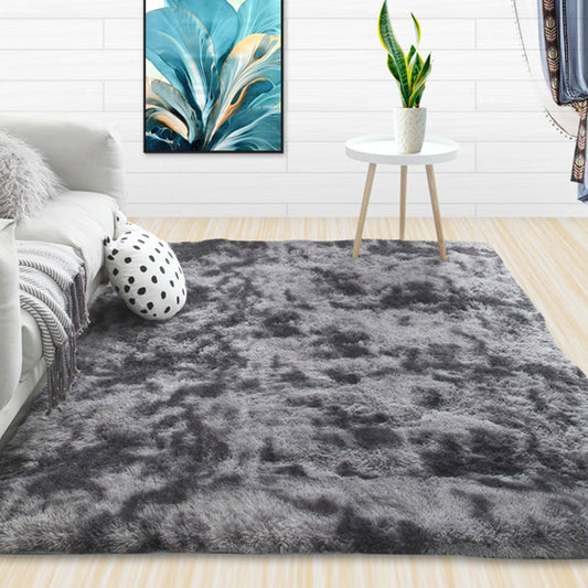 Casual Tie Dye Rug Multicolor Fluffy Carpet Machine Washable Anti-Slip Pet-Friendly Rug for Living Room Grey Clearhalo 'Area Rug' 'Casual' 'Rugs' Rug' 2253908