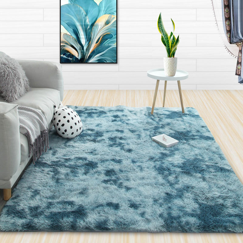 Casual Tie Dye Rug Multicolor Fluffy Carpet Machine Washable Anti-Slip Pet-Friendly Rug for Living Room Gray Blue Clearhalo 'Area Rug' 'Casual' 'Rugs' Rug' 2253910