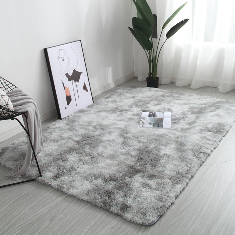 Multi Colored Room Rug Simplicity Tie Dye Carpet Synthetics Non-Slip Pet-Friendly Washable Area Rug Grey Clearhalo 'Area Rug' 'Casual' 'Rugs' Rug' 2253926