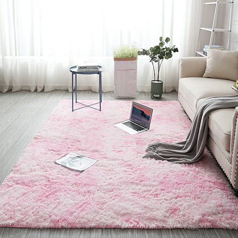 Multi Colored Room Rug Simplicity Tie Dye Carpet Synthetics Non-Slip Pet-Friendly Washable Area Rug Light Pink Clearhalo 'Area Rug' 'Casual' 'Rugs' Rug' 2253931