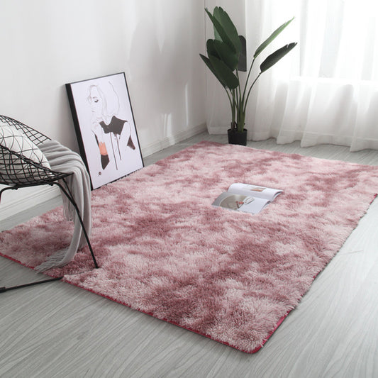 Multi Colored Room Rug Simplicity Tie Dye Carpet Synthetics Non-Slip Pet-Friendly Washable Area Rug Pink Clearhalo 'Area Rug' 'Casual' 'Rugs' Rug' 2253934