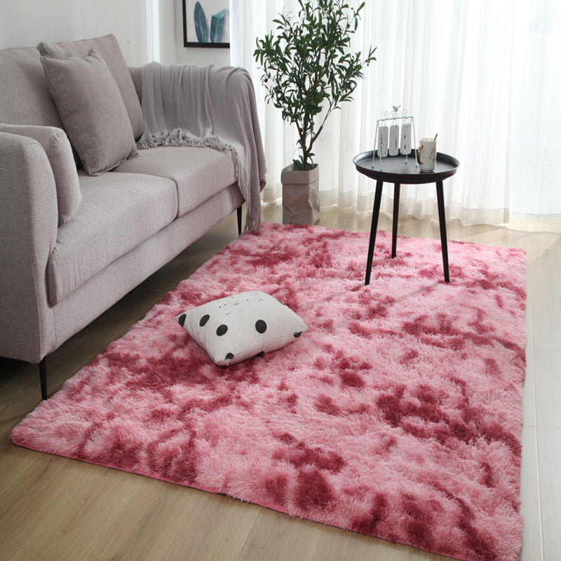 Comfort Multi Color Nordic Rug Polypropylene Tie-Dyeing Rug Pet-Friendly Washable Anti-Slip Backing Rug for Decoration Dark Red Clearhalo 'Area Rug' 'Casual' 'Rugs' Rug' 2253944