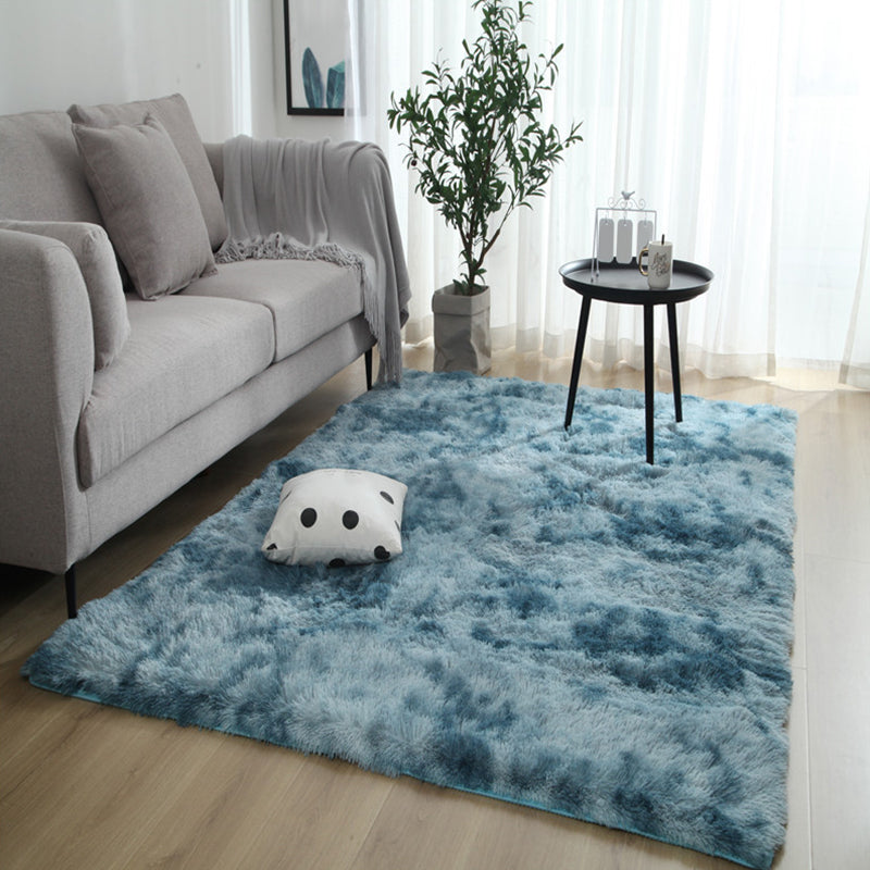 Comfort Multi Color Nordic Rug Polypropylene Tie-Dyeing Rug Pet-Friendly Washable Anti-Slip Backing Rug for Decoration Dark Blue Clearhalo 'Area Rug' 'Casual' 'Rugs' Rug' 2253948