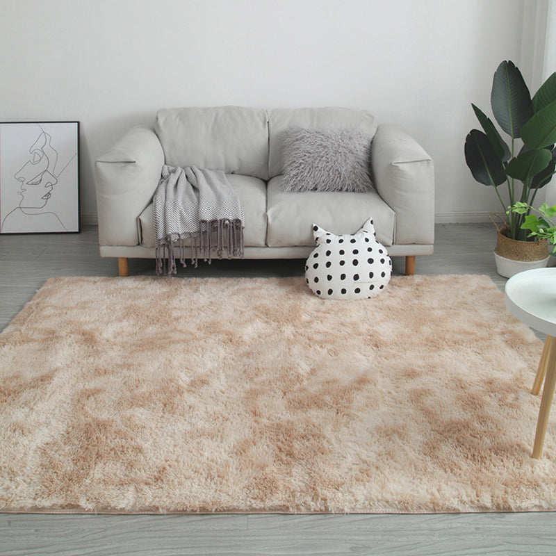Modern Home Rug Multicolor Plain Rug Polyester Pet-Friendly Non-Slip Washable Rug Camel Clearhalo 'Area Rug' 'Casual' 'Rugs' Rug' 2253955