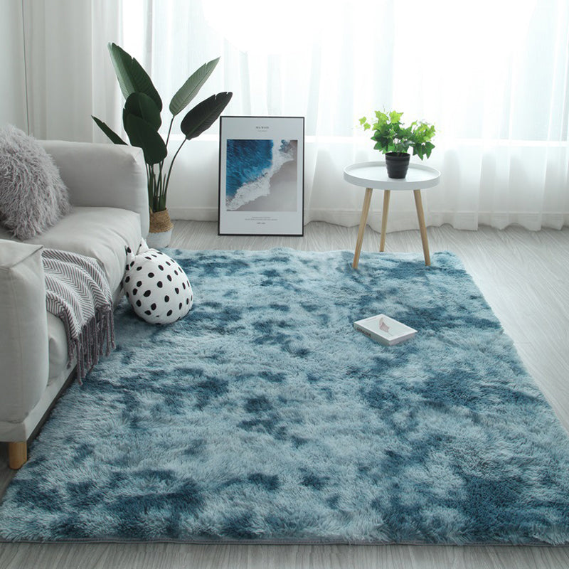 Modern Home Rug Multicolor Plain Rug Polyester Pet-Friendly Non-Slip Washable Rug Gray Blue Clearhalo 'Area Rug' 'Casual' 'Rugs' Rug' 2253959