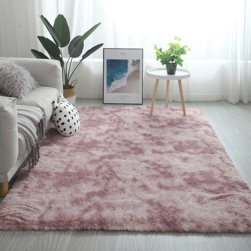 Modern Home Rug Multicolor Plain Rug Polyester Pet-Friendly Non-Slip Washable Rug Nude Pink Clearhalo 'Area Rug' 'Casual' 'Rugs' Rug' 2253961