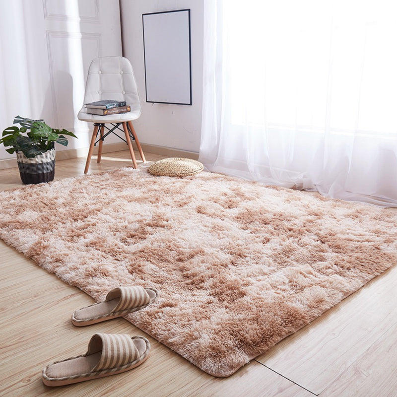Relaxing Plain Rug Multi-Colored Scandinavian Carpet Fluffy Stain Resistant Machine Wash Anti-Slip Rug for Home Light Camel Clearhalo 'Area Rug' 'Casual' 'Rugs' Rug' 2253970