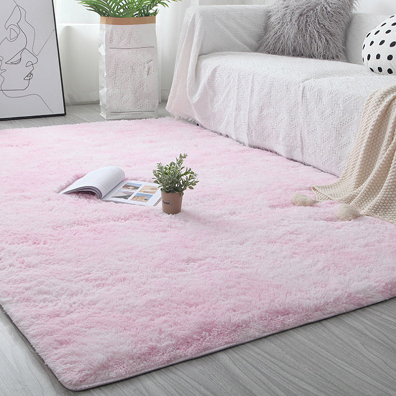 Relaxing Plain Rug Multi-Colored Scandinavian Carpet Fluffy Stain Resistant Machine Wash Anti-Slip Rug for Home Light Pink Clearhalo 'Area Rug' 'Casual' 'Rugs' Rug' 2253975