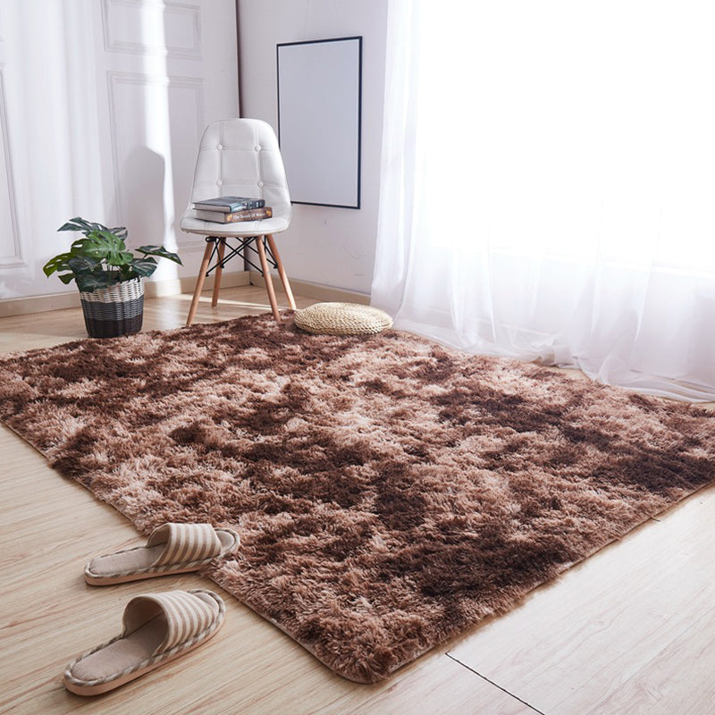 Relaxing Plain Rug Multi-Colored Scandinavian Carpet Fluffy Stain Resistant Machine Wash Anti-Slip Rug for Home Coffee Clearhalo 'Area Rug' 'Casual' 'Rugs' Rug' 2253976