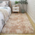 Soft Multi Colored Plain Rug Synthetics Nordic Style Carpet Anti-Slip Pet-Friendly Machine Washable Rug for Bedroom Light Camel Clearhalo 'Area Rug' 'Casual' 'Rugs' Rug' 2253979