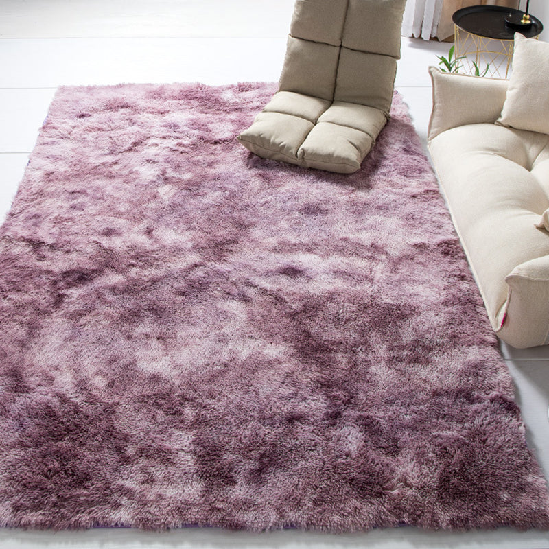 Minimalist Tie Dye Indoor Rug Multicolor Polypropylene Carpet Pet-Friendly Machine Washable Anti-Slip Rug for Living Room Purple Clearhalo 'Area Rug' 'Casual' 'Rugs' Rug' 2253997