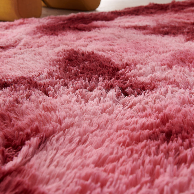 Multi-Color Tie Dye Rug Faux Fur Modern Rug Stain Resistant Anti-Slip Backing Pet-Friendly Rug for Room Clearhalo 'Area Rug' 'Casual' 'Rugs' Rug' 2254002