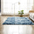 Nordic Living Room Area Rug Multi-Colored Tie Dye Rug Synthetics Washable Pet-Friendly Non-Slip Rug Dark Blue Clearhalo 'Area Rug' 'Casual' 'Rugs' Rug' 2254033